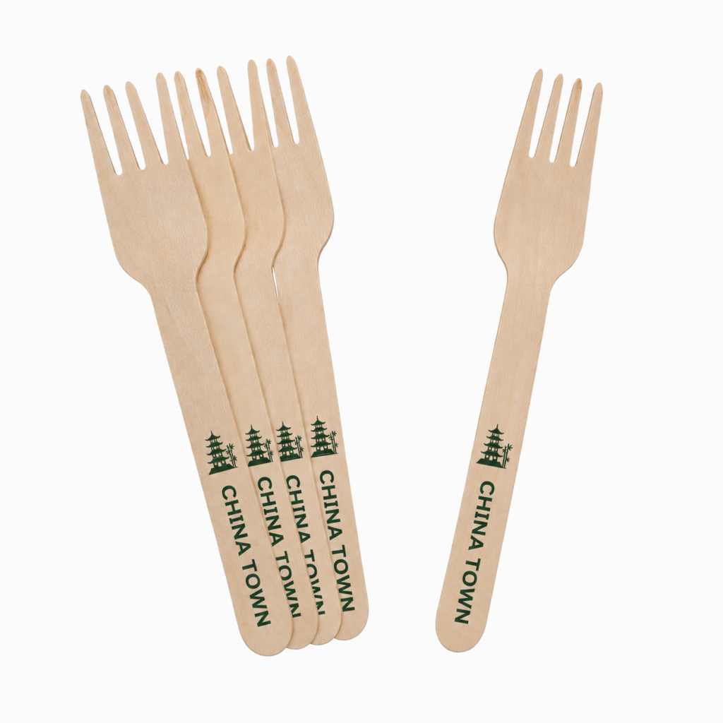 Custom Printed Wooden Forks