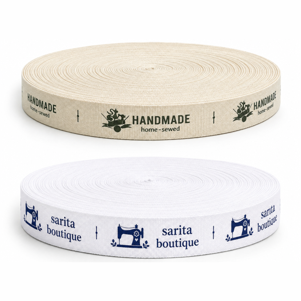 Custom Printed Cotton Ribbon Rolls